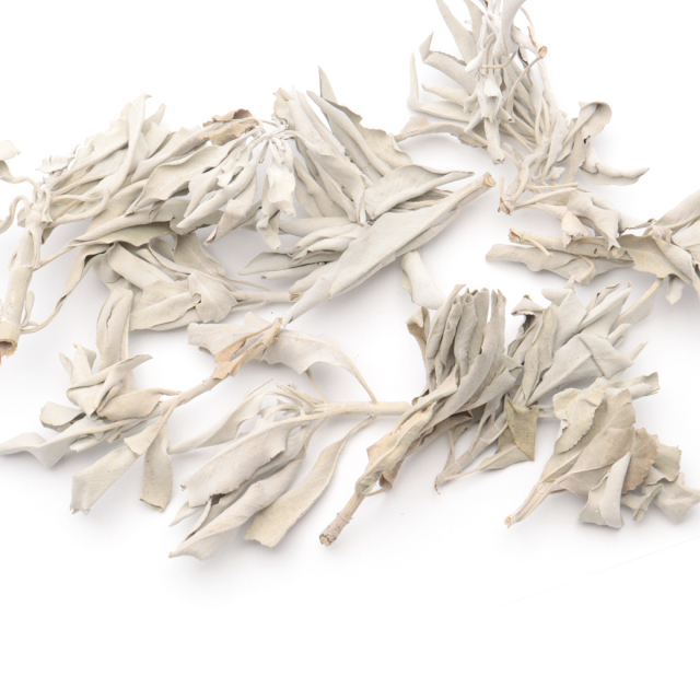 ホワイトセージ 1kg 大容量 無選別 枝付き クラッシュ 無農薬 高品質