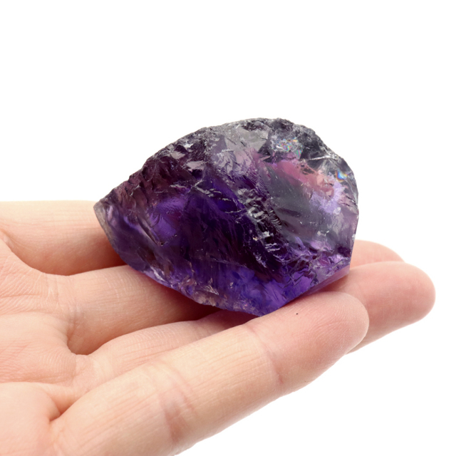 アメジスト 原石 ナチュラル 1点もの 50g 宝石質 加工用 ブラジル