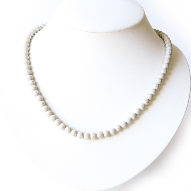 北投石 ネックレス 8mm 台湾産 台湾産 マイナスイオン測定済み ラジウム