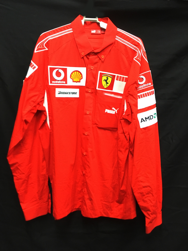 SALE】2005 フェラーリ チーム支給品 長袖PITシャツ サイズXL USED