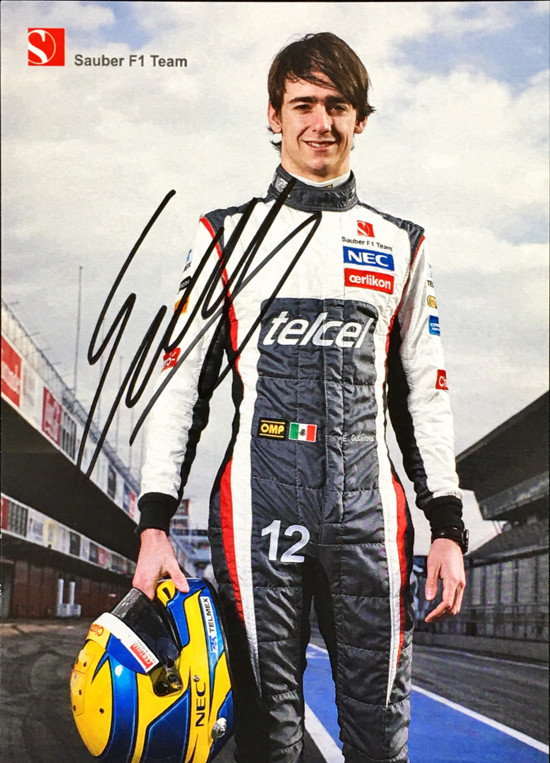 E.グティエレス 直筆サイン入 ザウバー ドライバーズカード(カードのみ