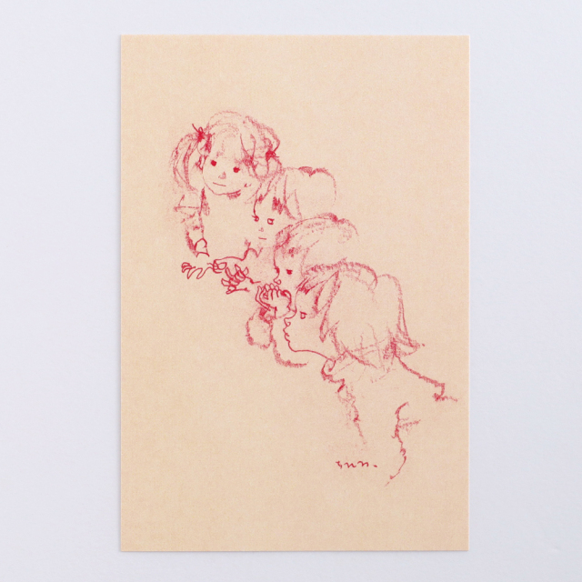 いわさきちひろ「少年スキーヤー」仮題　水彩額41.5×53絵￼25.5×31cm いわさきちひろ「少年スキーヤー」仮題 水彩額41.5×53絵￼25.5×31cm