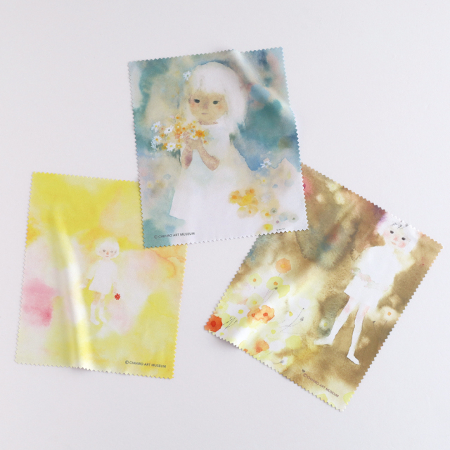 花を持つワンピースの少女　いわさきちひろ　リトグラフ作品 いわさきちひろ「花を持つワンピースの少女」 絵画 販売 買取 | 東京