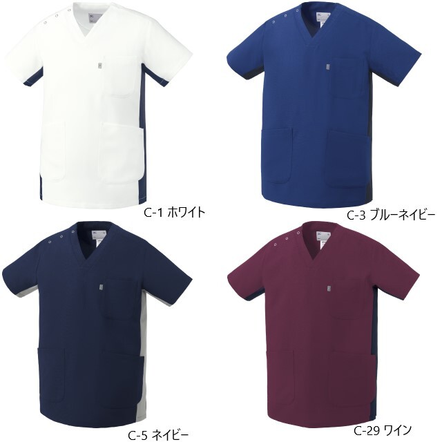 MZ-0404 チトセ ミズノ スクラブ 男女兼用 ストレッチ 制電 消臭 工業