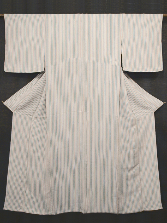 帯のアトリエ花邑-hanamura- 銀座店 「金通し縞文様 型染め 小紋 単衣」