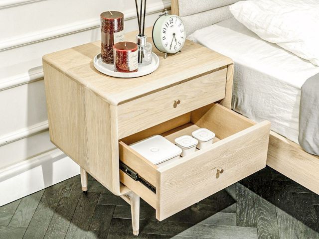 JULIE BED SIDE TABLE WHITE OAK ジュリーベッドサイドテーブル