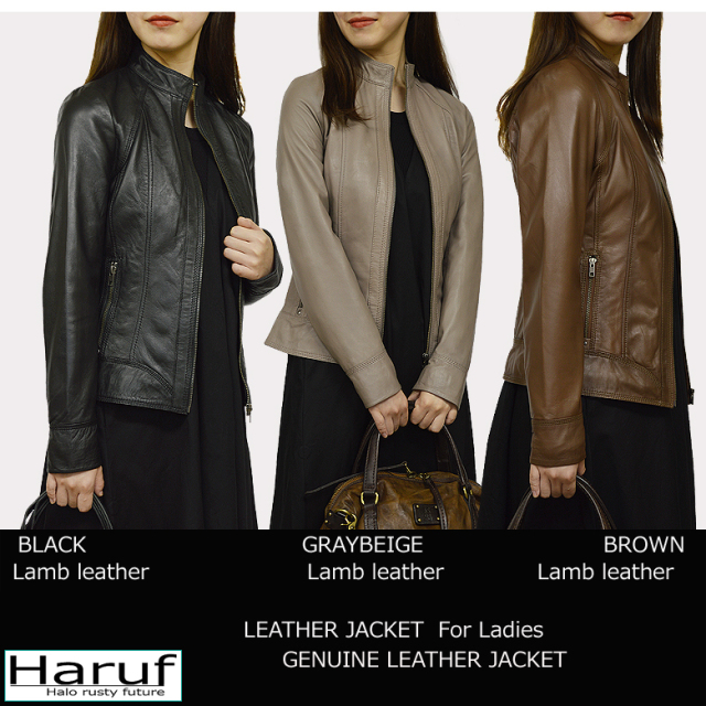 レザージャケット ライダースジャケット レディース シングル