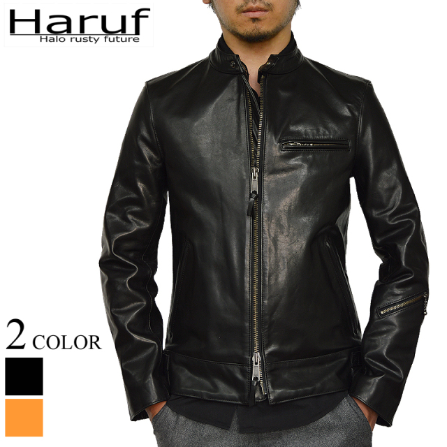 本革 ホースハイド レザージャケット シングルライダース ブラック 黒