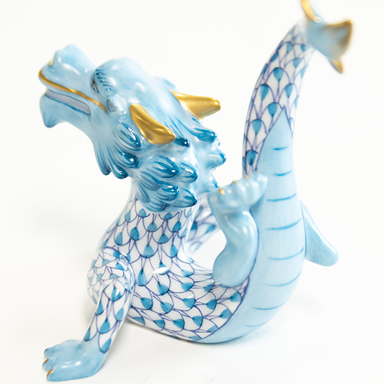 干支置物・たつ（ネイビー・ターコイズ）