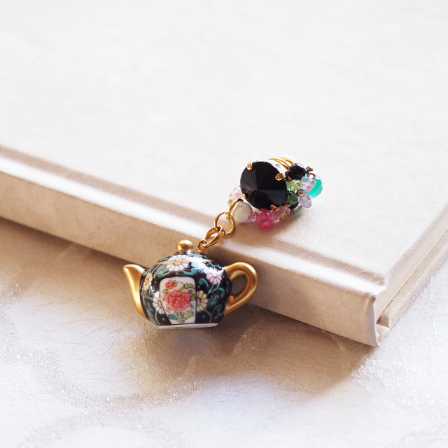 ヘレンド×Korino.I] ピンブローチ フクロウ・ピンク