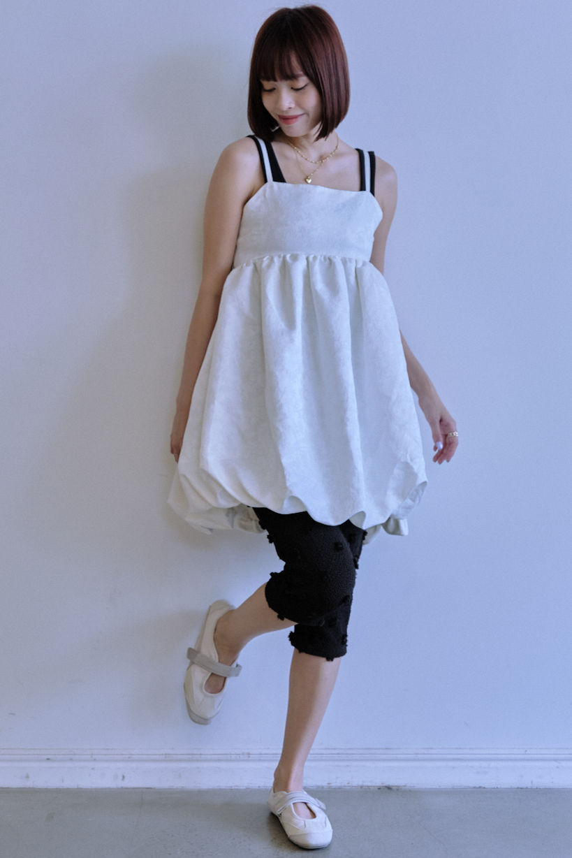 HONEY MI HONEY｜バルーンジャガードキャミソールミニワンピース｜特別