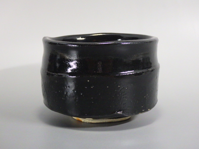 故 加藤しょう（黒織抹茶茶碗）