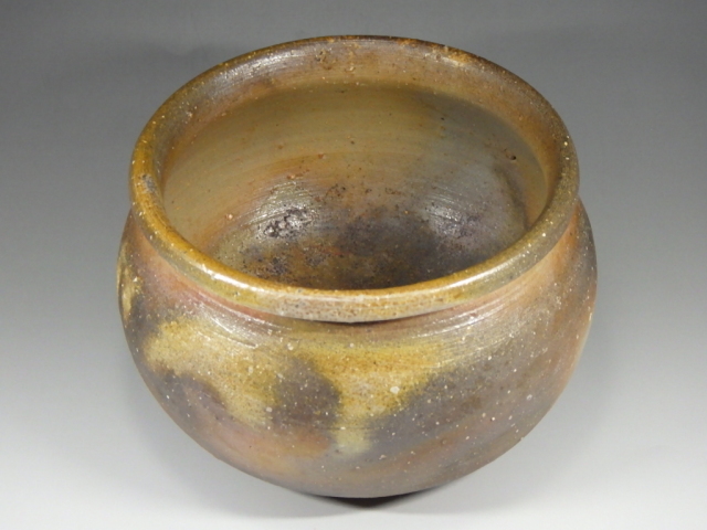 3代藤田龍峰（備前桟切り建水・水盤）