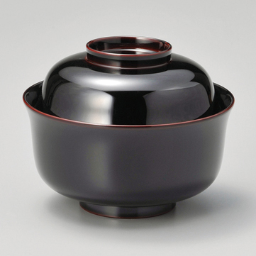 吸物椀 沈金菊彫 溜 木製 漆塗り 12-00404 漆器の井助