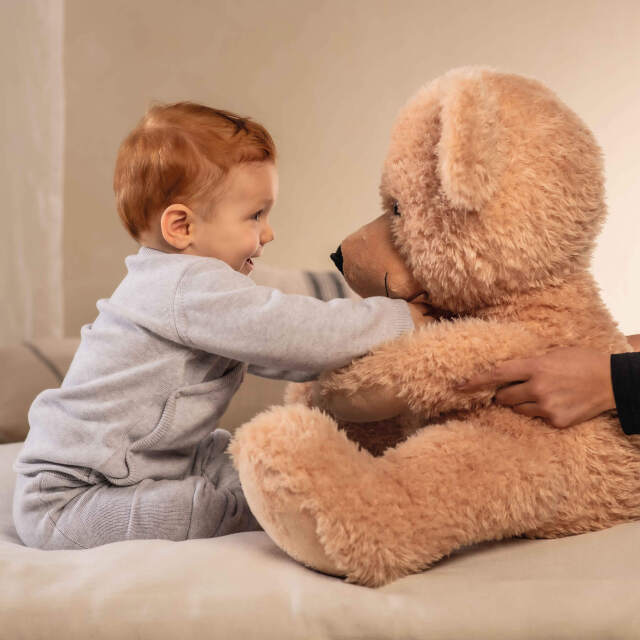 テディベア フィン ベージュ 80cm | ドイツ最高級テディベアの