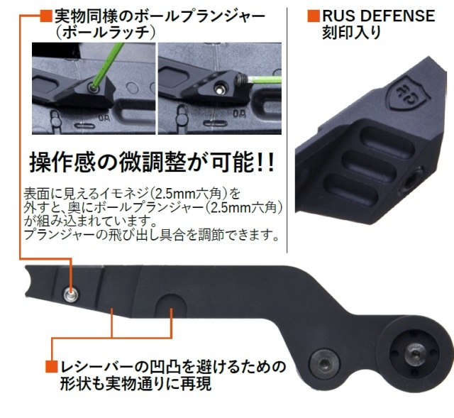 WII TECH RUS Defenseタイプ タクティカルセレクター マルイ AKM GBB