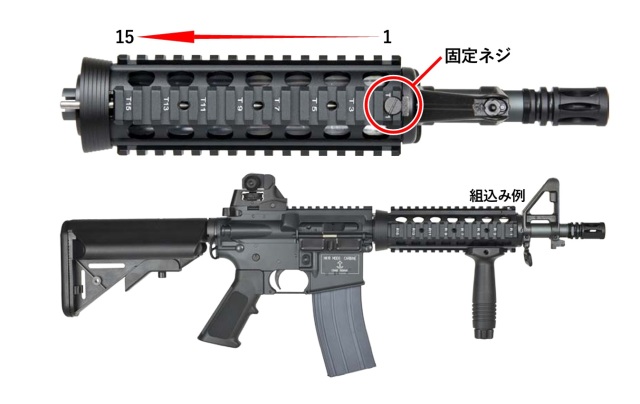 T8/CGS MK18 MOD0タイプ フロントキット 東京マルイ M4 MWS対応