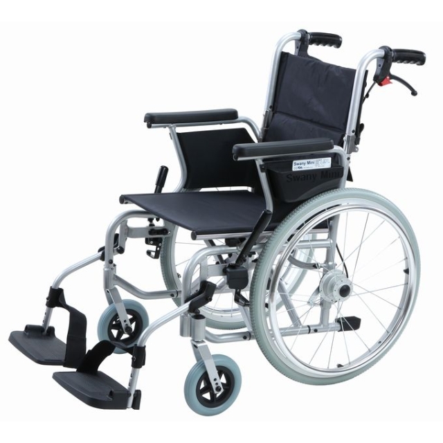 スワニー・ミニ シルバー 車いす 【USED販売】SWANYit(スワニーイット)