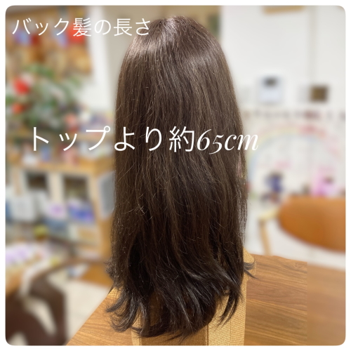 人毛ミックスMIX ウィッグ ロングレイヤー 半手植え製 医療用にも最適