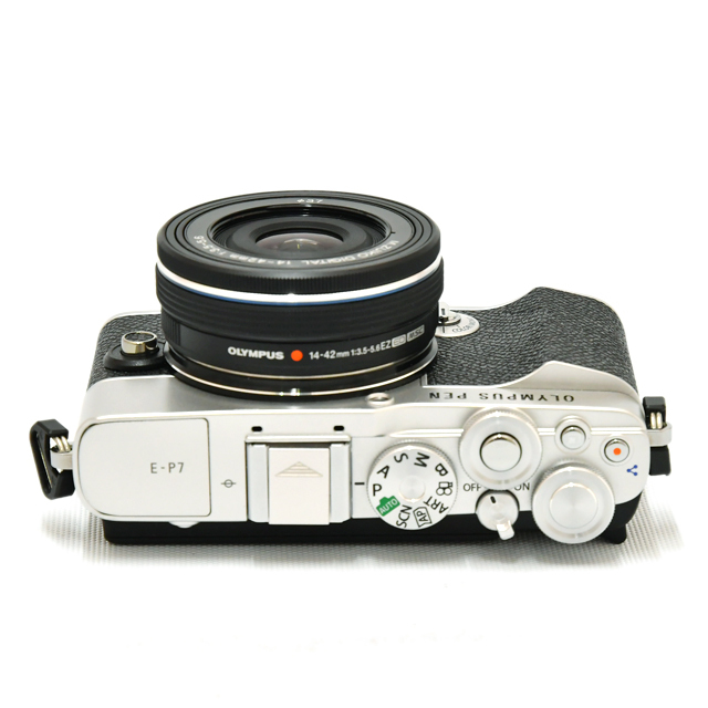 中古】オリンパス ミラーレス一眼 PEN E-P7 シルバー・ M.ZUIKO 14