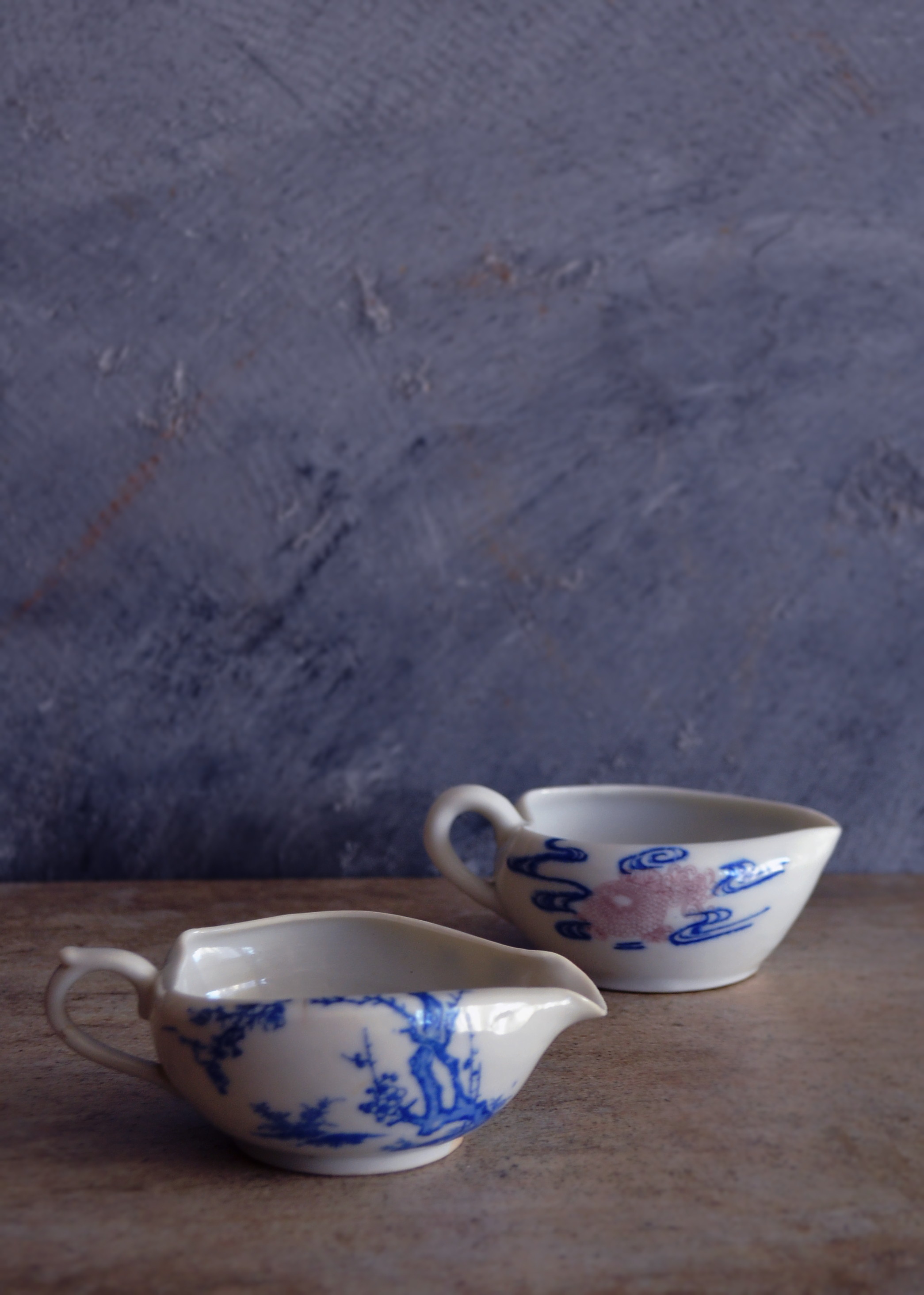 染付印判湯冷まし 茶器 片口 酒器 湯冷ましクリーマ 中国茶器 煎茶器