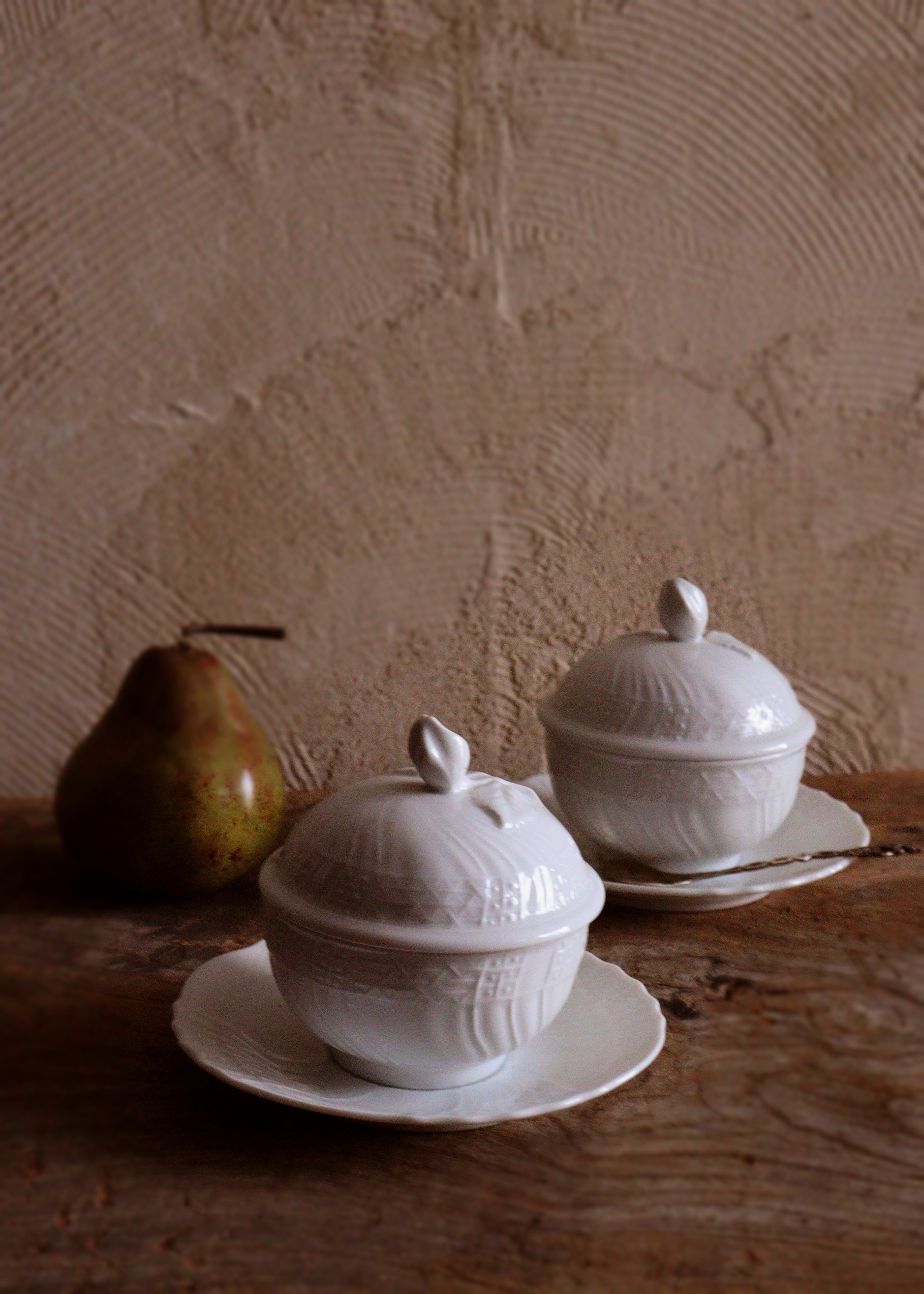 フッチェンロイター ドレスデンホワイト シュガーポット HUTSCHENREUTHER