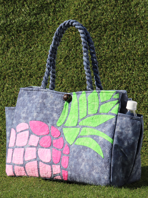 30. ハワイアンキルト レッスンバッグ リアルパイナップル