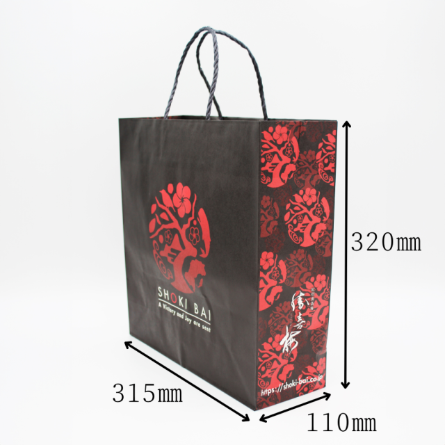 手提げ袋（紙袋大） 勝喜梅