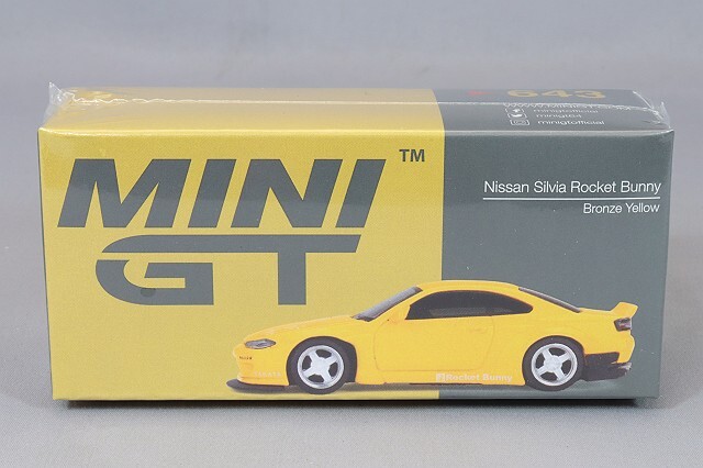 TSM ミニGT 1/64 ロケットバーニー 日産 シルビア S15 イエロー (右