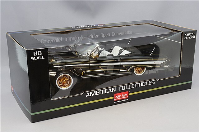 サンスター 1/18 シボレー インパラ オープン コンバーチブル 1961
