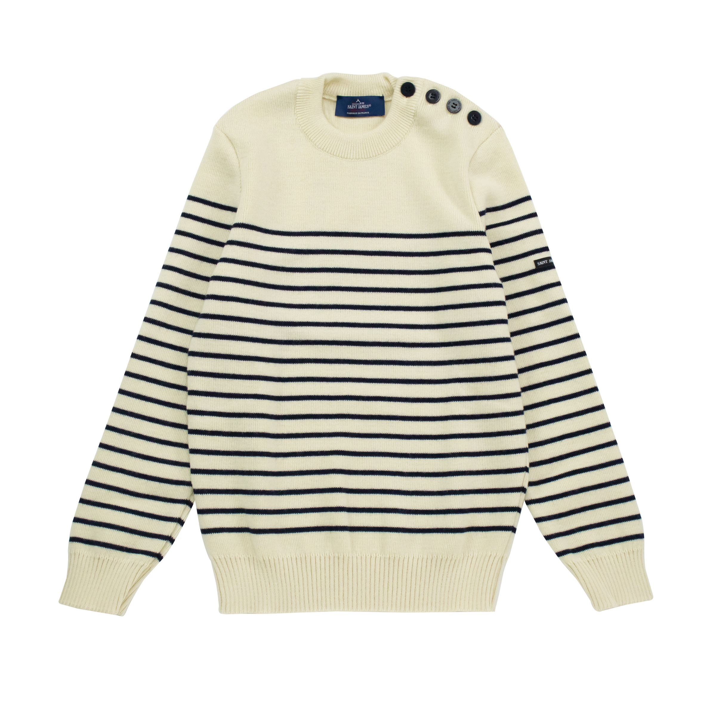 メンズマリンセーター BINIC II［生成り/マリン］：セントジェームス