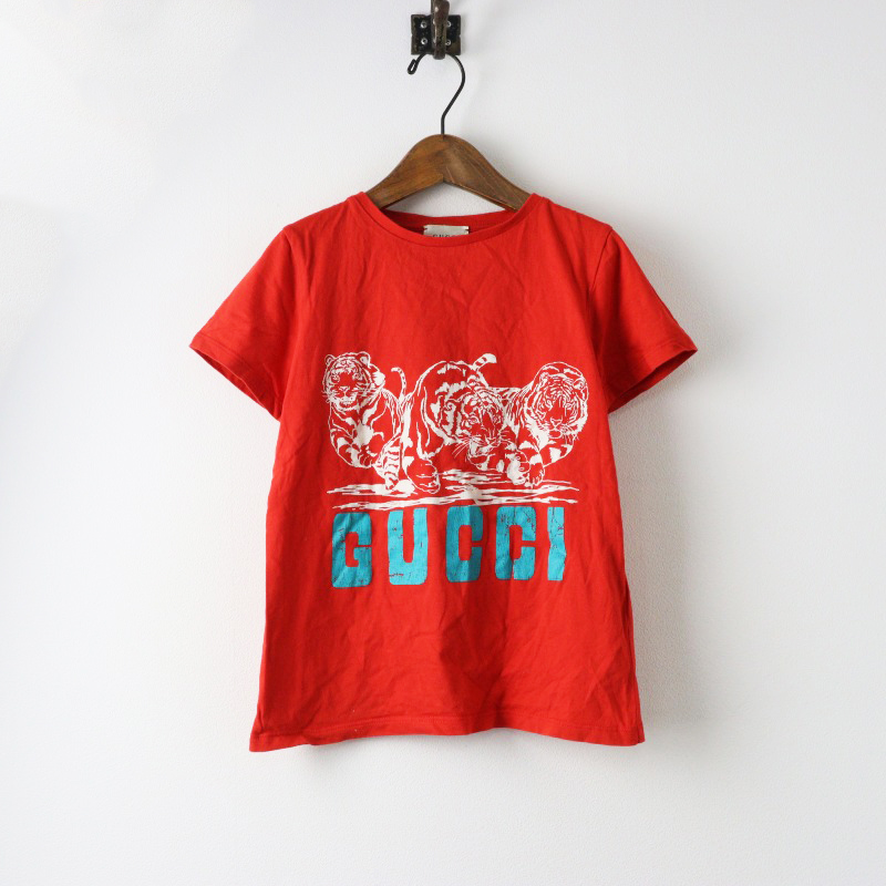 期間限定価格】イタリア製 キッズ グッチ GUCCI タイガープリント T