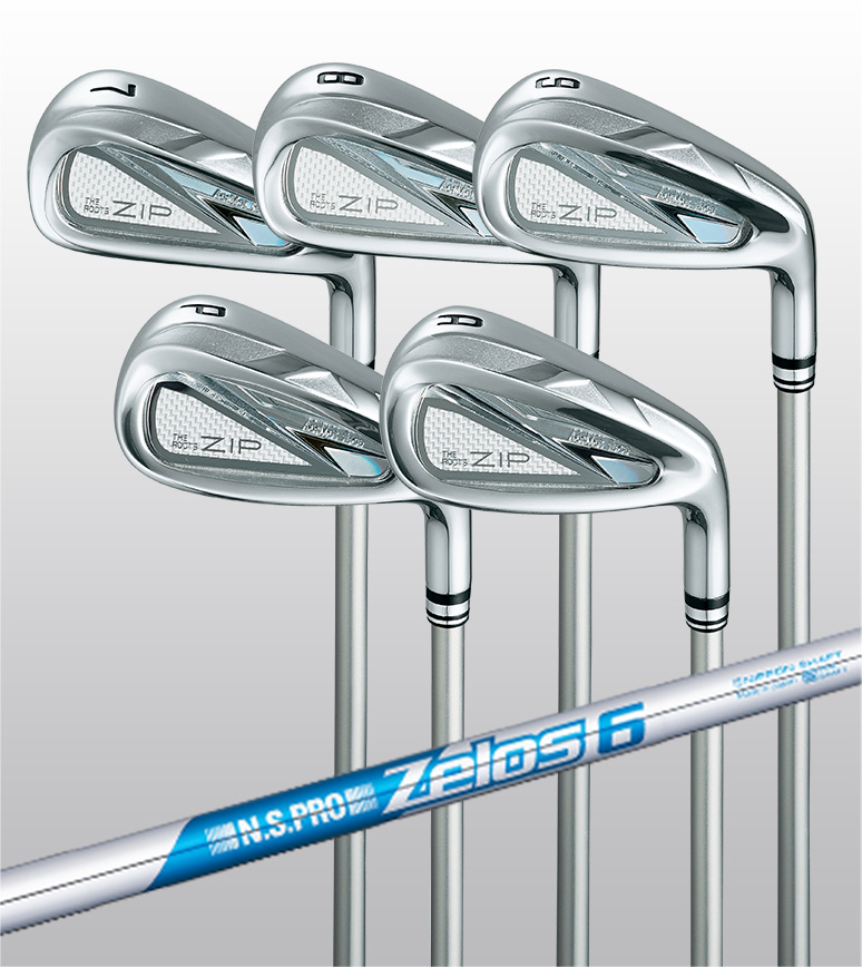 ザ・ルーツ ZIPアイアン N.S.PRO ZELOS6 5本セット ｜ルーツゴルフ