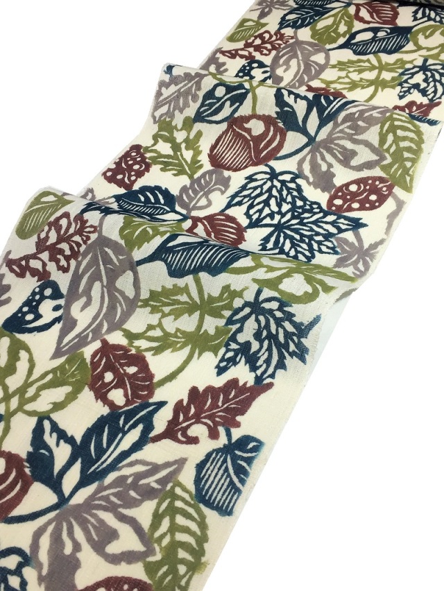 型絵染作家 小沢美由紀の世界 夏単衣のお洒落で洗練された九寸名古屋帯