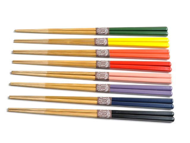 竹箸色彩と置きゴマ竹セット/ギフト/国産/すべらない箸/長寿の御祝