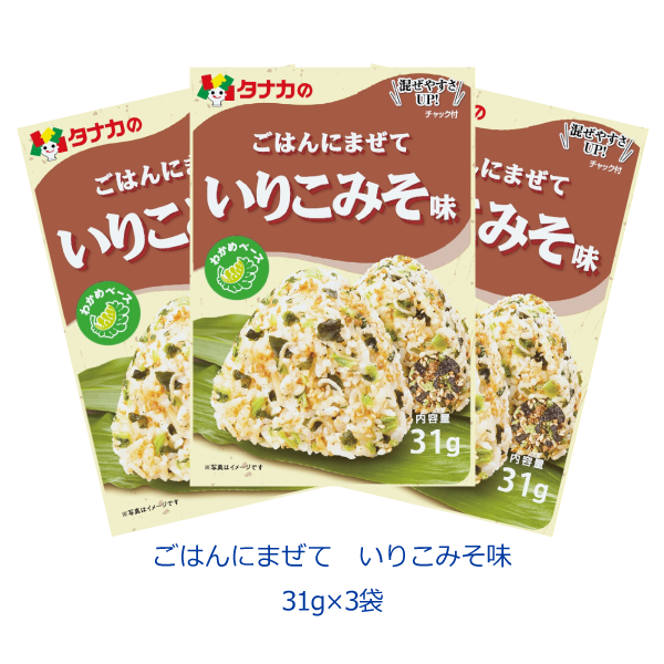 タナカのふりかけ ごはんにまぜて いりこみそ味 31g×3袋