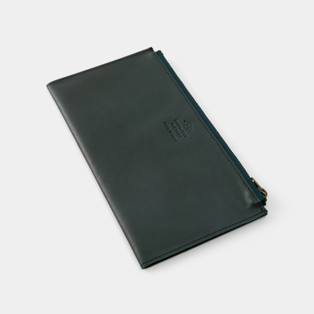 TF トラベラーズノート レザージッパーケース ブルー (07100681)