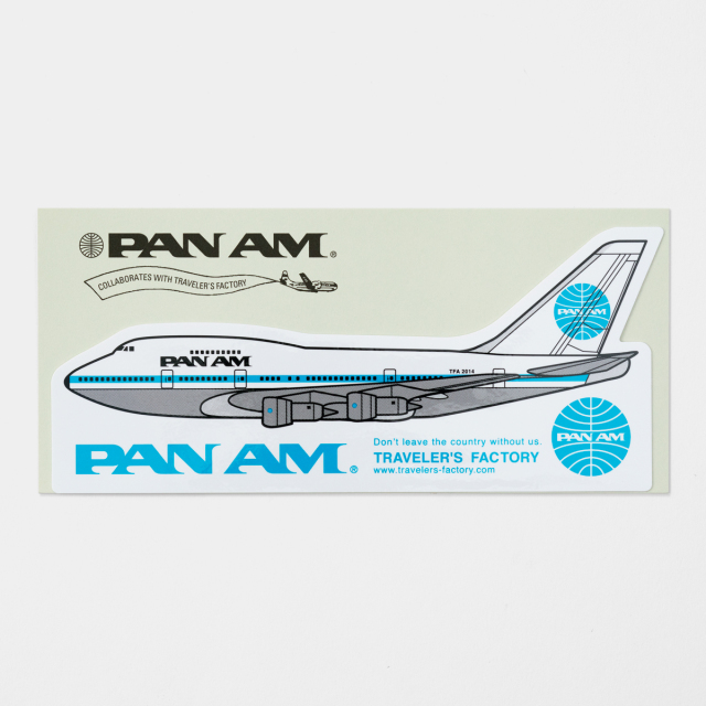 TF スーツケースステッカー パンナム 飛行機 ダイカット柄 (07100259)