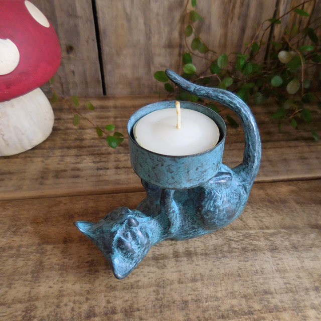 SPI - HOME Cat Tealite Holder ネコのキャンドルホルダー ロウソク