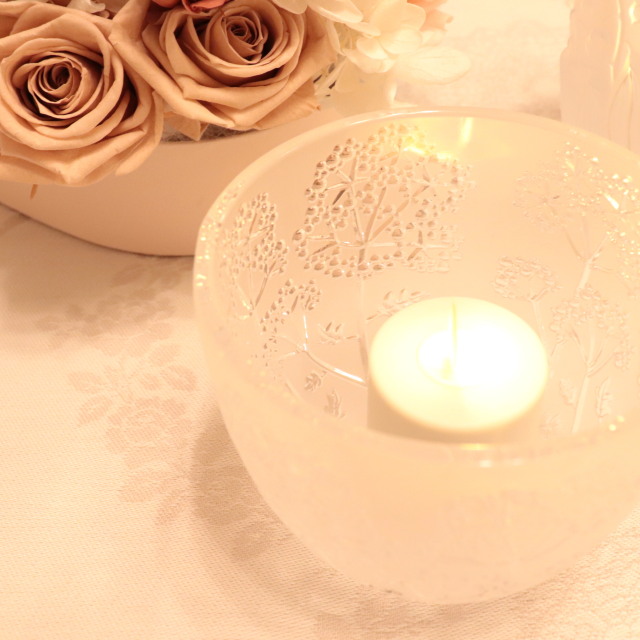 LALIQUE ラリック オンベル キャンドルホルダー