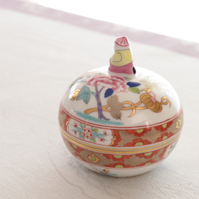 ☆レア☆マスターペインター作☆ Herend シノワズリ 上海シリーズ ボンボン