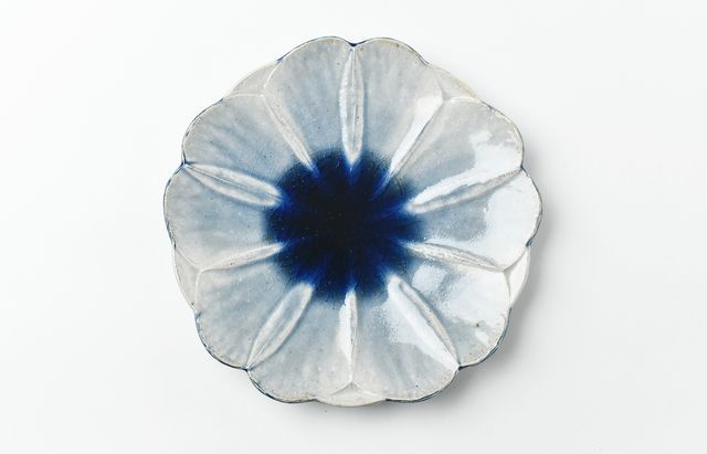 雪ノ浦裕一 31 琥珀釉花形三方皿 ｜ 暮らしのうつわ花田 和食器 通販