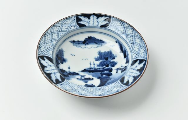 岩永 浩 祥瑞山水図リム5寸皿 ｜ 暮らしのうつわ花田 和食器 通販
