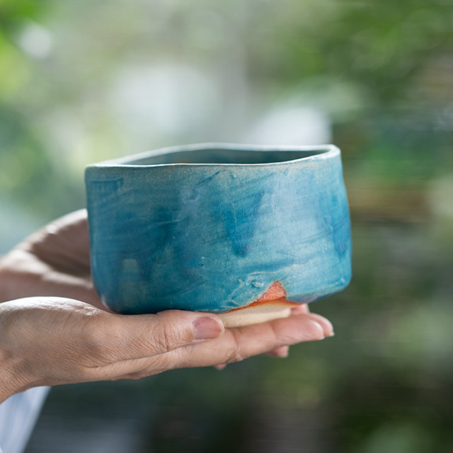 抹茶碗 | 蒼茶碗 (TH-076) 作家「林健人」