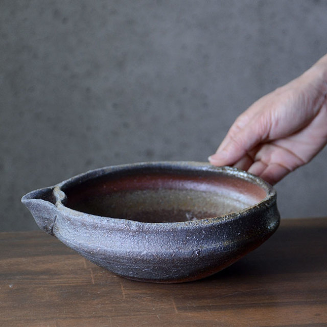 備前焼片口深鉢（CR-017） 作家「クリストファーレイヴェンホール」
