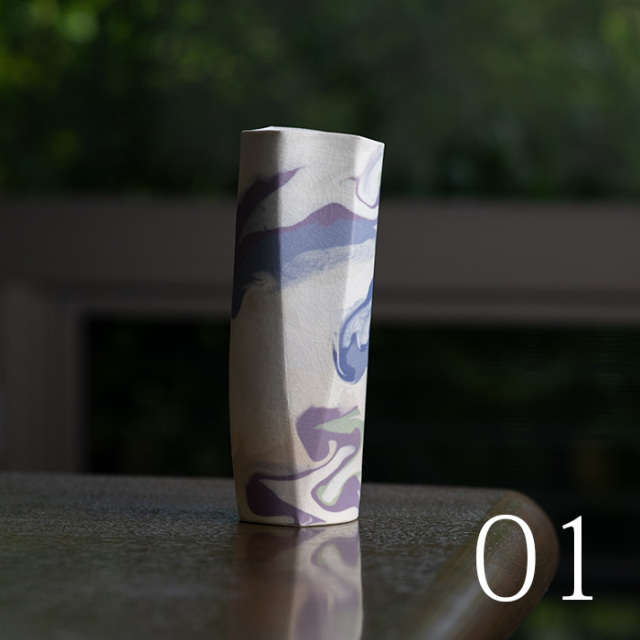花入 | 彩墨流花器（JS-702） 作家「瀬津純司」