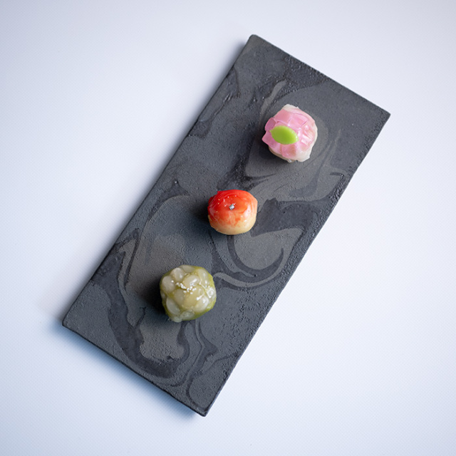 和食器 | 彩墨流長板皿（JS-729） 作家「瀬津純司」