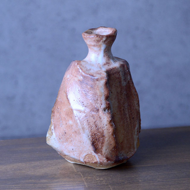 志野鎬徳利（共箱付A） 作家「新学」