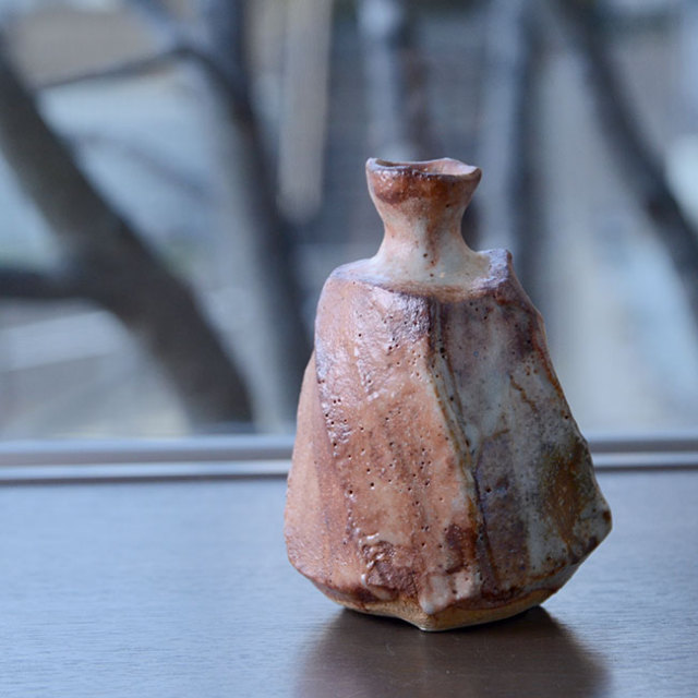 志野鎬徳利（共箱付A） 作家「新学」