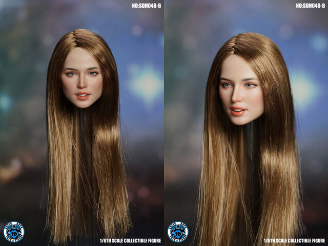 SUPERDUCK】SDH048 A B C 西洋系美人 1/6スケール 植毛 女性ヘッド